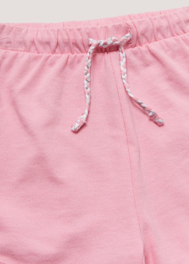 Girls Pink Runner Shorts (9mths-6yrs)