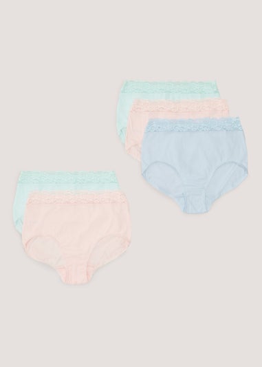 Matalan 5 Pack Lace Trim Full Knickers - OGalax