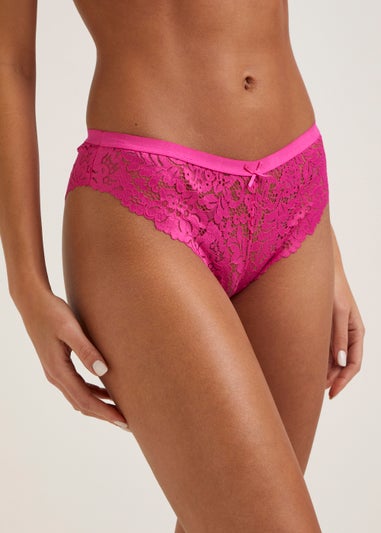 3 Pack Lace Brazilian Knickers