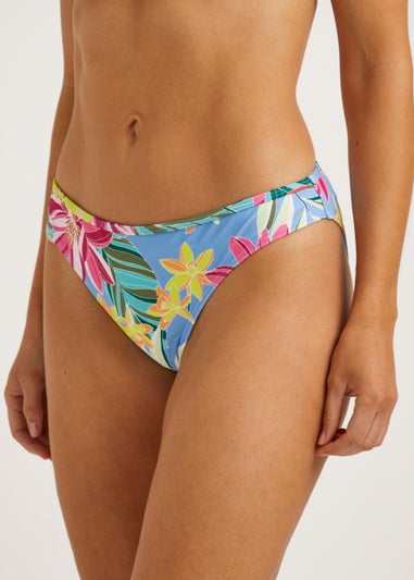 Multicoloured Tropical Floral Bikini Bottoms