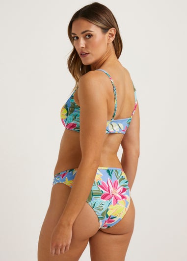 Multicoloured Tropical Floral Bikini Bottoms