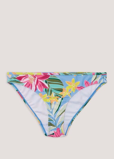 Multicoloured Tropical Floral Bikini Bottoms