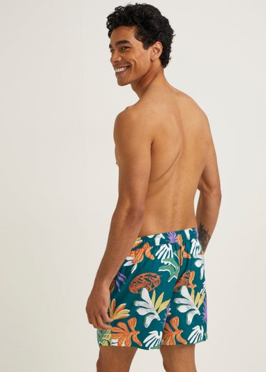 Green Tropical Swim Shorts