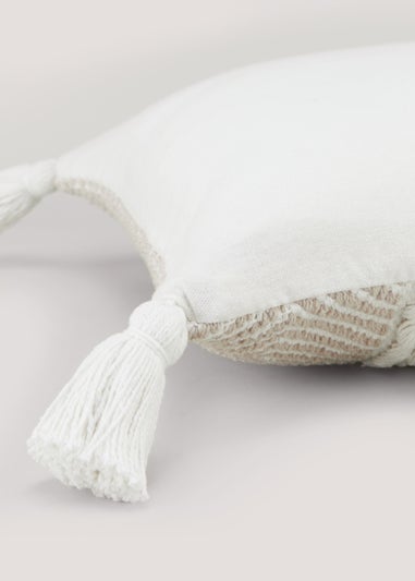 Natural Rope Tassel Cushion (43cm x 43cm)