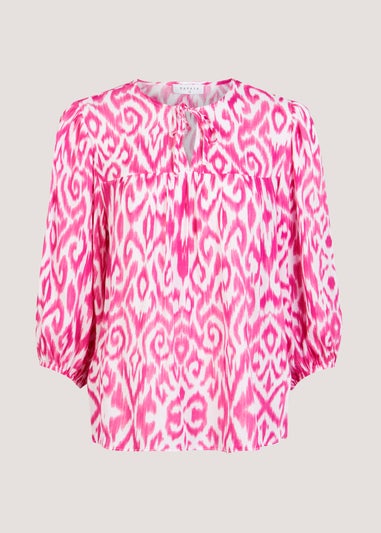 Pink Aztec Blouse