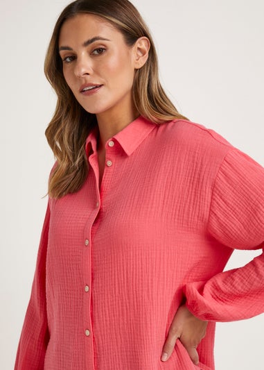 Pink Double Cloth Shirt