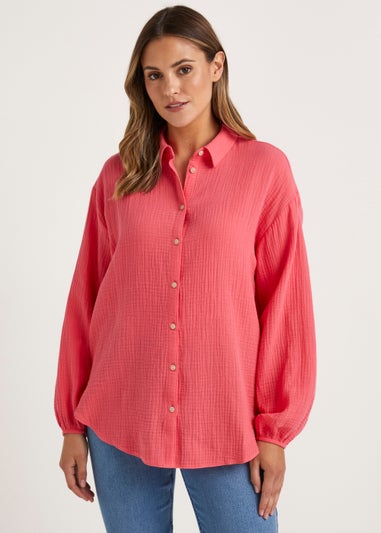 Pink Double Cloth Shirt