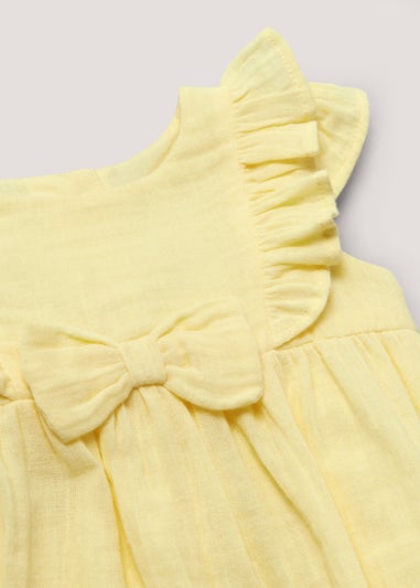 Baby Lemon Double Cloth Romper (Newborn-18mths)