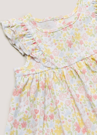 Baby Pastel Bunny Jersey Dress (Newborn-23mths)