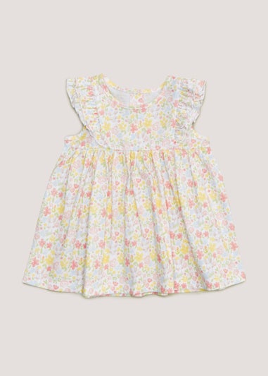 Baby Pastel Bunny Jersey Dress (Newborn-23mths)