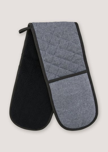 Black Pro Textiles Oven Gloves (91.5cm x 19cm)