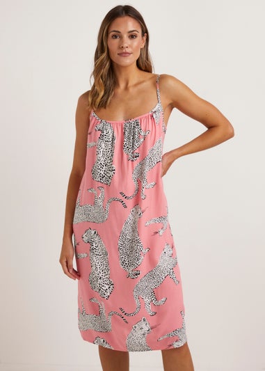 Pink Cheetah Chemise