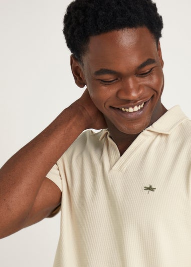 Stone Ribbed Polo Shirt