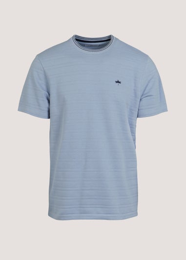 Blue Stripe Knitted T-Shirt