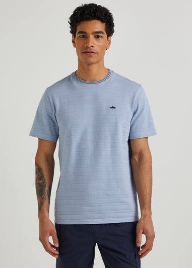 Blue Stripe Knitted T-Shirt