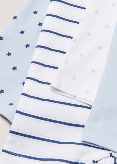 Baby 2 Pack Blue Star Rompers (Newborn-18mths)