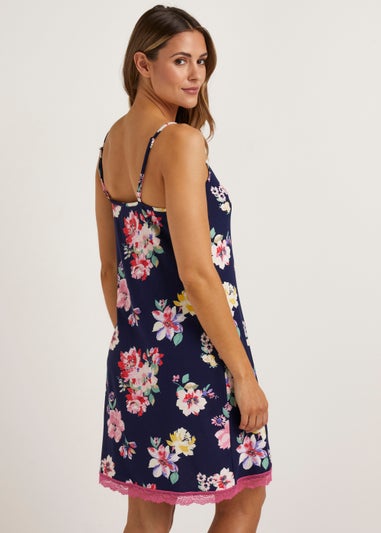 Navy Floral Chemise