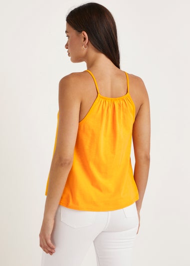 Papaya Petite Orange Lace Front Cami Top