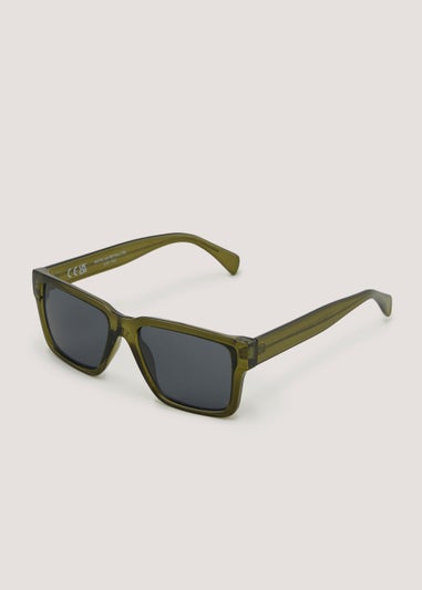 Green Reflective Lens Sunglasses