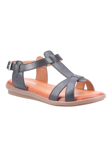 Hush Puppies Kate Black T-Bar Sandals