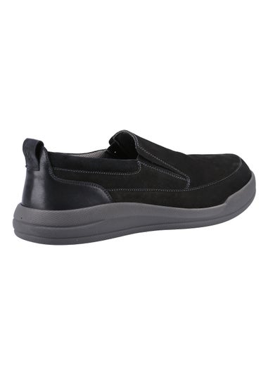 Hush Puppies Eamon Black Slip On Shoes