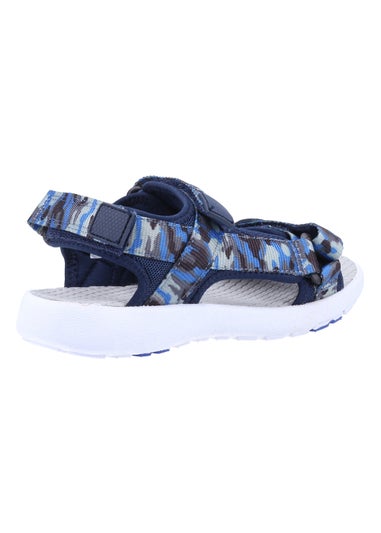 Boys Hush Puppies Miles Navy Quarter Strap Sandals (Younger 10-Older 2)