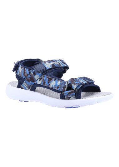 Boys Hush Puppies Miles Navy Quarter Strap Sandals (Younger 10-Older 2)