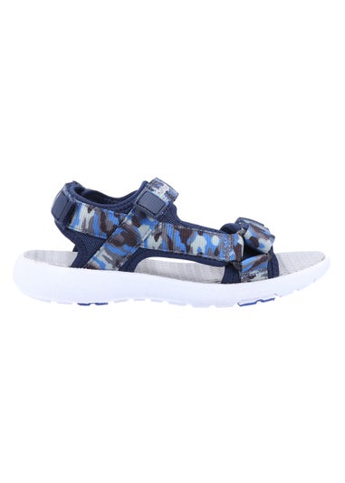 Boys Hush Puppies Miles Navy Quarter Strap Sandals (Younger 10-Older 2)