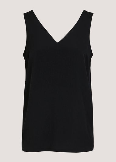 Et Vous Black V-Neck Jersey Vest