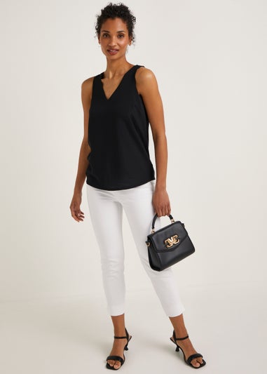 Et Vous Black V-Neck Jersey Vest