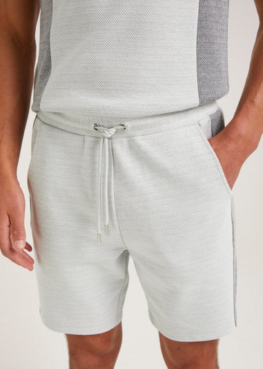 T&W Grey Stripe Co-Ord Shorts