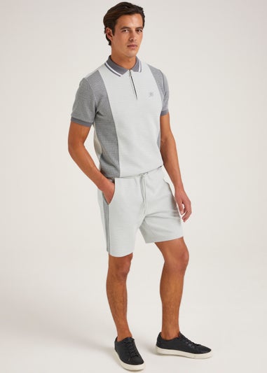 T&W Grey Stripe Co-Ord Shorts