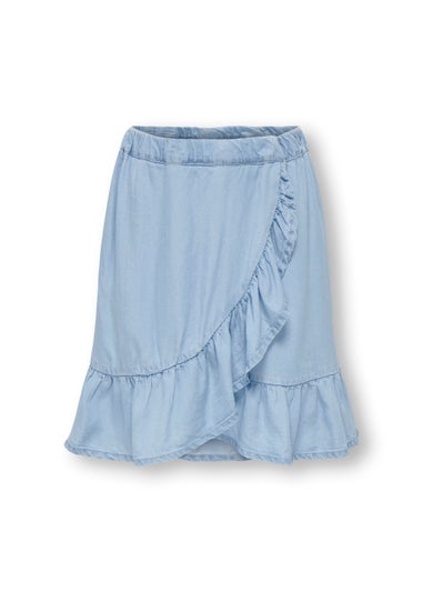 ONLY Girls Light Wash Denim Skirt (6-14)