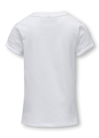 ONLY Kids White Rainbow Print T-Shirt (5-14)