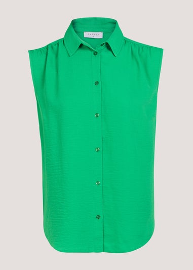 Green Sleeveless Shirt