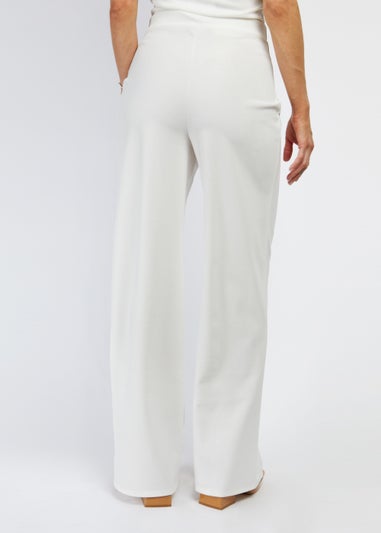 Girls on Film by Dani Dyer Ivory Wide Leg Co-Ord Trousers