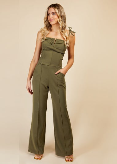 Girls on Film by Dani Dyer Khaki Wide Leg Co-Ord Trousers