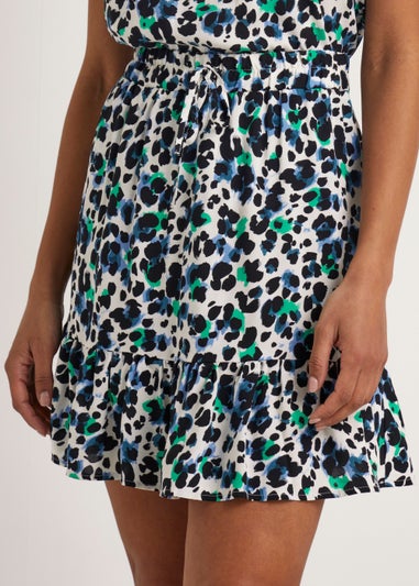 Multicoloured Animal Print Co-Ord Mini Skirt