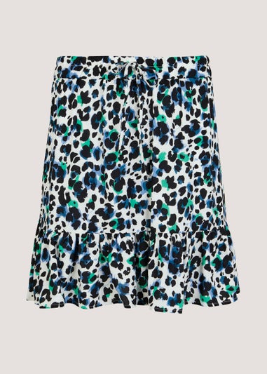 Multicoloured Animal Print Co-Ord Mini Skirt