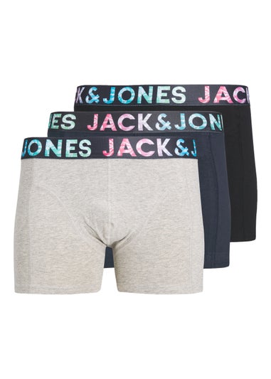 Jack & Jones Junior 3 Pack Tampa Multicoloured Trunks (6-16yrs)