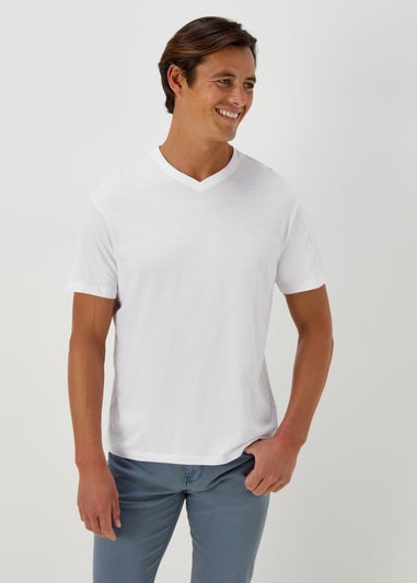 White Essential V-Neck T-Shirt