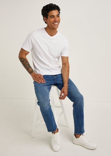 White Essential V-Neck T-Shirt
