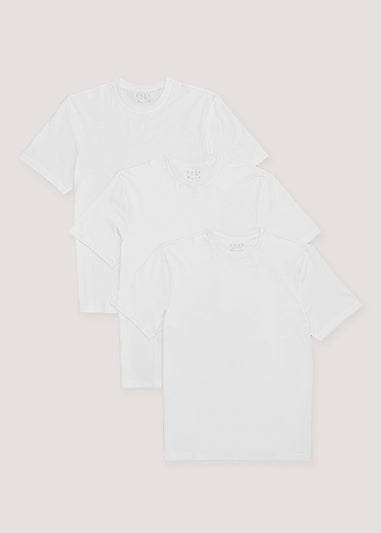 3 Pack Essential White T-Shirts