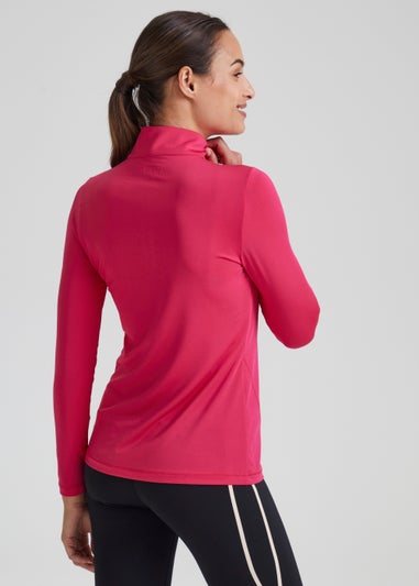 Souluxe Pink Half Zip Jacket