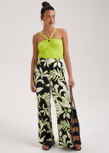 Lime Halter Neck Boob Tube