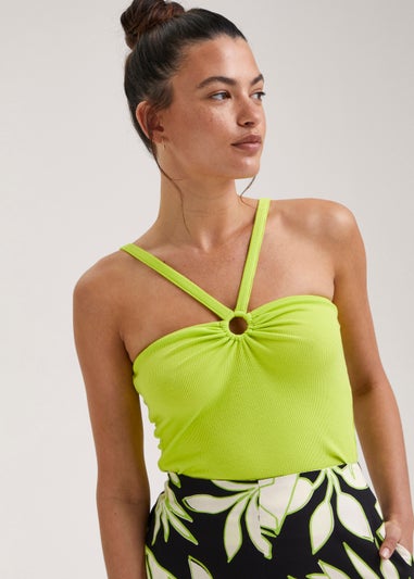 Lime Halter Neck Boob Tube