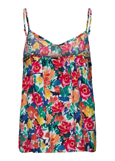 JDY Starr Multicoloured Floral Cami Top
