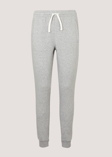 Grey Slim Fit Cuffed Joggers