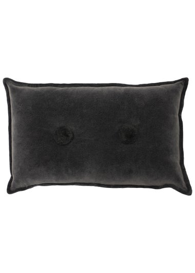 furn. Bobble Velvet Cushion (30cm x 50cm x 8cm)