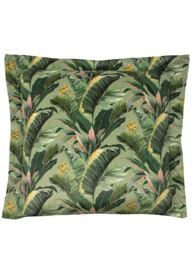 Evans Lichfield Jungle Foliage Velvet Cushion (50cm x 50cm x 8cm)